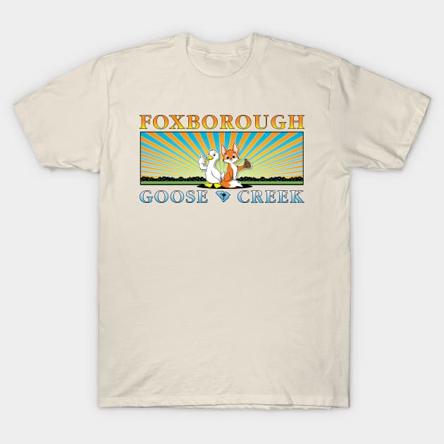 Foxborough Sunset. V1 T-Shirt by Foxborough Neighborhood. Goose Creek, S.C.